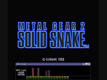 【メタルギア2ソリッドスネーク】オープニング【FM音源】