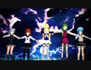 【MMD艦これ】フレッチャー(Fletcher)・雷・夕雲・霞・浦風でオフトゥン【スパッツ着用】