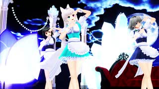 【東方MMD】 WAVE【咲夜・文・凛】