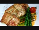 【料理】 自家製パンチェッタとアスパラのオランデーズソース #80