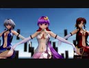 【東方MMD】パチェ・咲夜・美鈴で「breakthrough」1080P