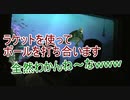 ラケットを使ってボールを打ち合います【タートルトーク】東京ディズニーシー