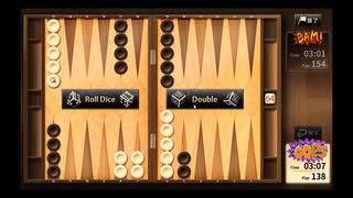 終盤で大逆転！？バックギャモン実況１