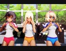 【東方MMD】霊夢魔理沙アリスのブルマーズでWAVE(Lily)