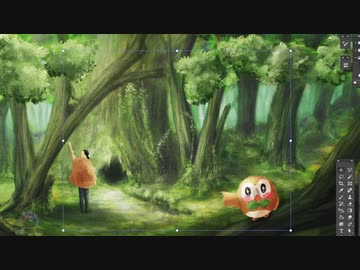 モクローポケモン絵