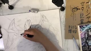 【エルシャダイ９周年記念展】ライブペイント生中継＜１２日目＞