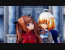 【アイドル部】牛巻りこと花京院ちえりで乱躁滅裂ガール　セイバーコス、遠坂凛コス【MMD】