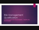 Risk Management Qualification