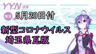 【結月ゆかりニュース】新型コロナウイルス感染情報part28【埼玉県5/20】