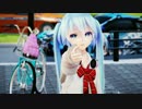 【MMD】ヒバナ TDA式改変ミク JK制服in秋葉原
