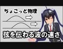 ちょこっと物理【弦を伝わる波の速さ】