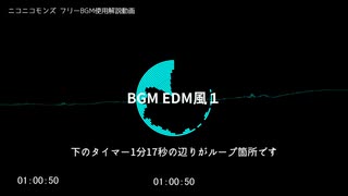 【BGM】BGM EDM風１【コモンズ配布】