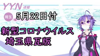 【結月ゆかりニュース】新型コロナウイルス感染情報part30【埼玉県5/22】