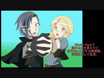 アニメ画像キャラ替えトレス作成記録（改変アナログ色塗りデジタル）