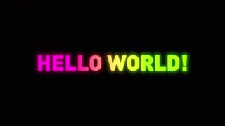 4k-hello-world-glow-message-filled-background-clip　代沢インターナショナル・代沢インターナショナルスクール・キッズオンエア