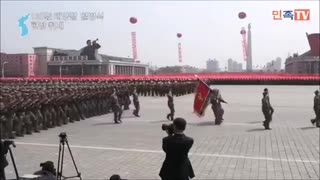 朝鮮人民軍の行進に「パワポケ4」試合BGM(リメイク版)を付けてみた