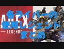 【apex】にじさんじライバーの使用レジェンドまとめ