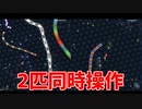 【実況】2 画 面 ス リ ザ リ オ【slither.io】
