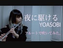 【フルート flute】夜に駆ける／YOASOBI「沈むように溶けて行くように」吹いてみた【フルカバー myon】