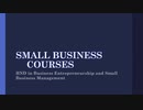 Small Business Courses