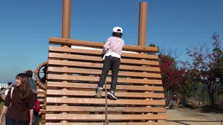 【ワールド牧場】アスレチック：木製遊具、ブランコで遊ぶあい❤自分で工夫をしてくださいwww