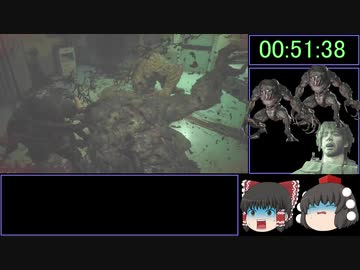 (ゆっくり実況）バイオハザード RE:3　RTA　インフェルノ　ノーセーブ　ショップ禁止　1:XX:XX part4