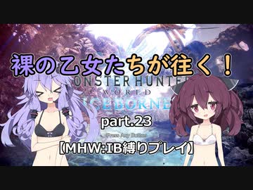 【VOICEROID実況】裸の乙女たちが往く！part.23【MHW縛りプレイ】