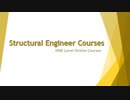 Structural Engineer Courses