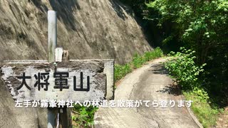 ＜車載＞新緑の 山口県 林道大将軍線(大将軍山　霧峯神社登山口林道分岐まで）岩国市由宇町