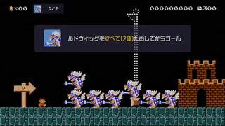 羽つきルドウィッグ7体を30秒以内で倒す方法　スーパーマリオメーカー2 マリメ2