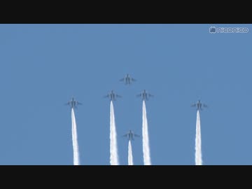 ブルーインパルスが東京の空を飛行で #医療従事者にエール 【2回周回 高画質ver.】