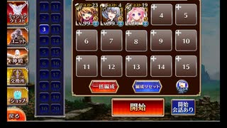 千年戦争アイギス 英傑の塔 第23階層 攻略 133320pt（追記:153180pt）