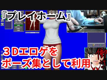 『プレイホーム』３Dエロゲをポーズ集として利用【DL同人裏技】