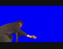 ステップを踏みながら何かを押すAKNMBB