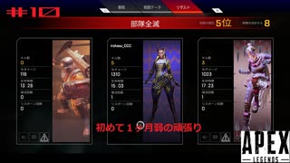 【APEX】 FPS下手くそなのさ