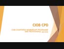 CIOB CPD