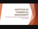 Institute of Commercial Management