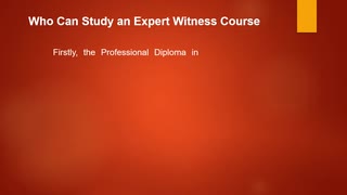 Expert witness