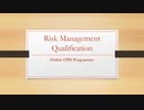 Risk Management Qualification