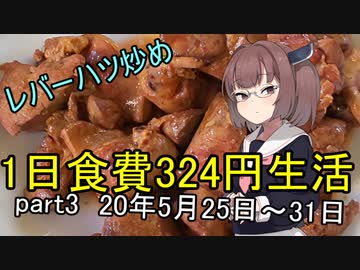 【東北きりたん】1日食費324円生活　PART3【貧乏飯】