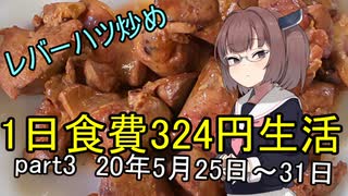 【東北きりたん】1日食費324円生活　PART3【貧乏飯】