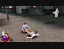 【逆リョナ】喧嘩番長Bros.金的＆電気あんま school girl reverse ryona ballbusting 2