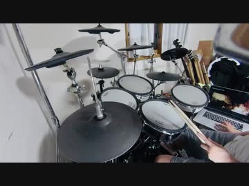 白上フブキドラムでSlipknotのPeople=Shitを叩いたよ〜。