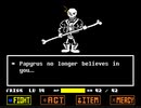 [★Undertale(Unitale)]Papyrus disbelief HARDMODE (DEMO) NO ITEM