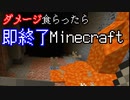 ダメージを食らったら即終了マインクラフト【Minecraft】　#13
