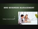 HND Business management