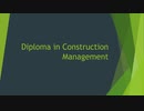 Diploma in Construction Management