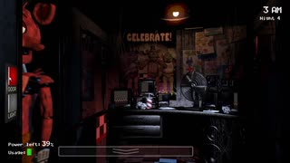 【Five Nights at Freddy's】今から熟知するピザ屋のバイト【4日目】