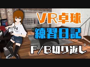 [VR卓球]  F/B切り返し多球練習 [Eleven: Table Tennis VR]