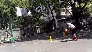 Miku Basketball 161：背后飘移分腿一字突